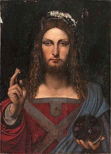 School Of Leonardo Da Vinci Salvator Mundi Museo Diocesano Napoli
