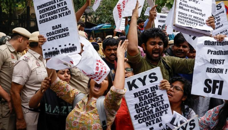 India Exam Protest